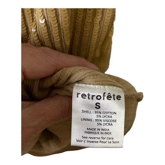 Retrofete Slater Mini Dress Sequin Embellished Party Cocktail Statement Knit S - Picture 10 of 13